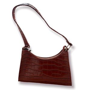 Brown Orange Shoulder Bag